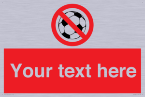 Custom No Ball Games Sign